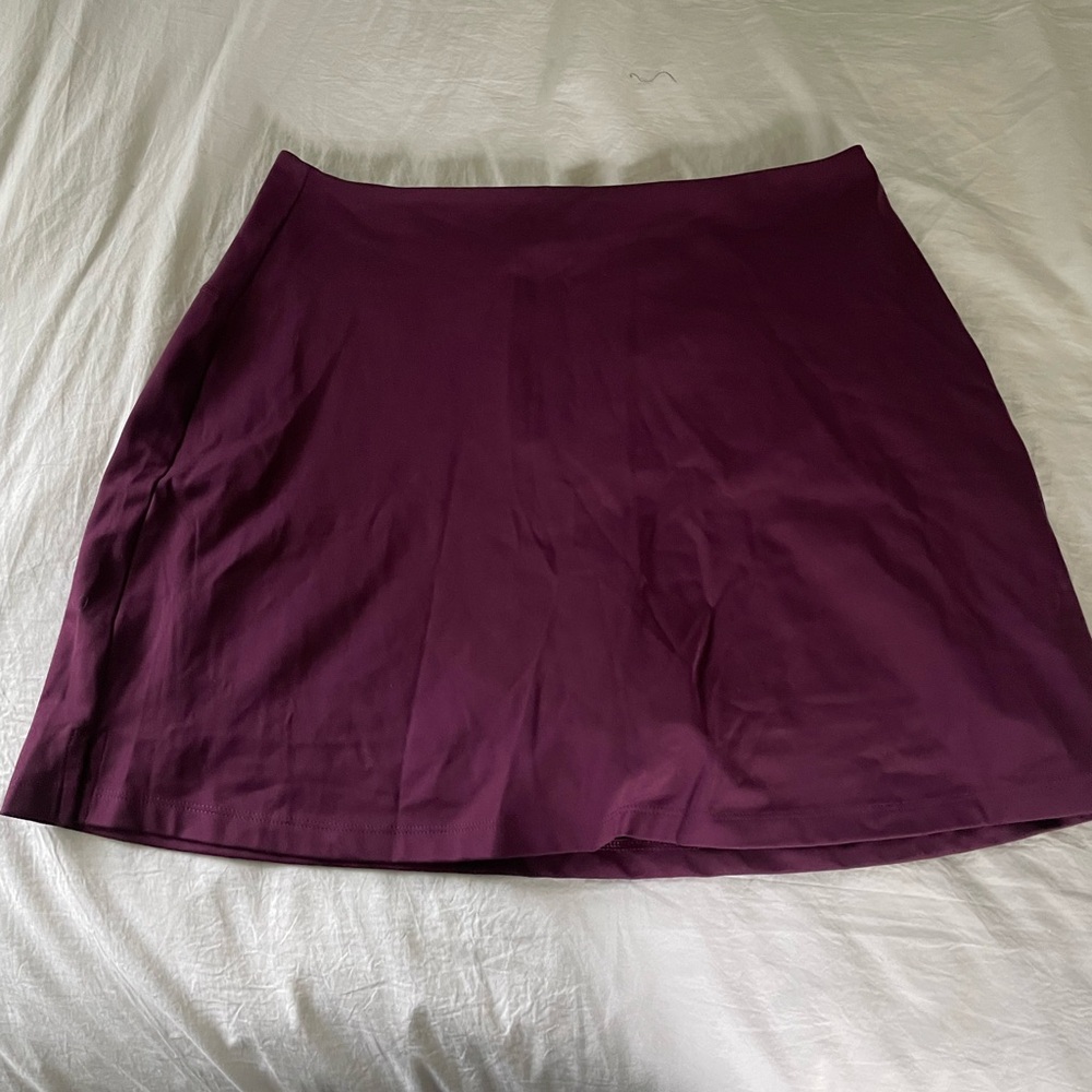 Girlfriend Collective Maroon Activewear Skort